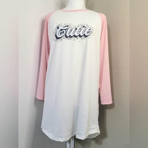 LuLaRoe Rainbow Colored Size XL Baseball Shirt - Picture 1 of 6